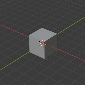Shows animation of a 3D Cube being moved in the 3D Viewport